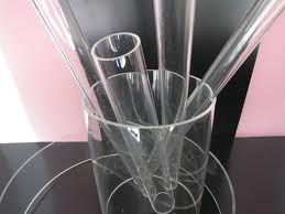 Plexiglas / tube acrylique transparent longueur de 150X5 = 2000 mm, le prix par mètre