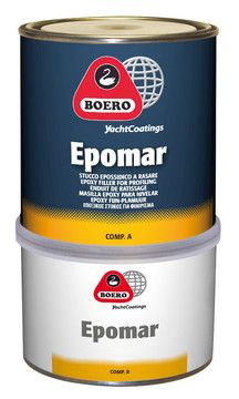 Boero Epomar Epoxy fijnplamuur, 750 ml, light grey