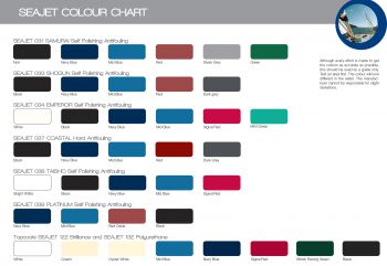 Seajet colour chart