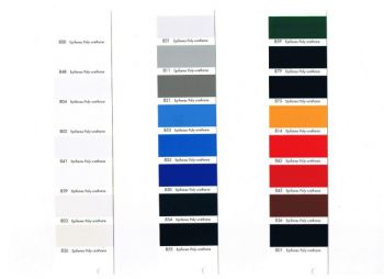 Polyurethane Color Chart, do not order