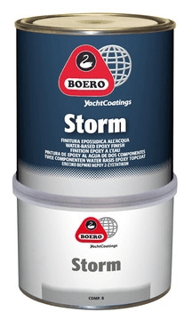 Boero Storm, water-based topcoat, snow white, set 750 ml