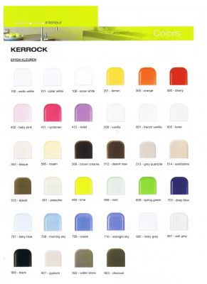 Kerrock plaque, d'autres dimensions et couleurs Uni